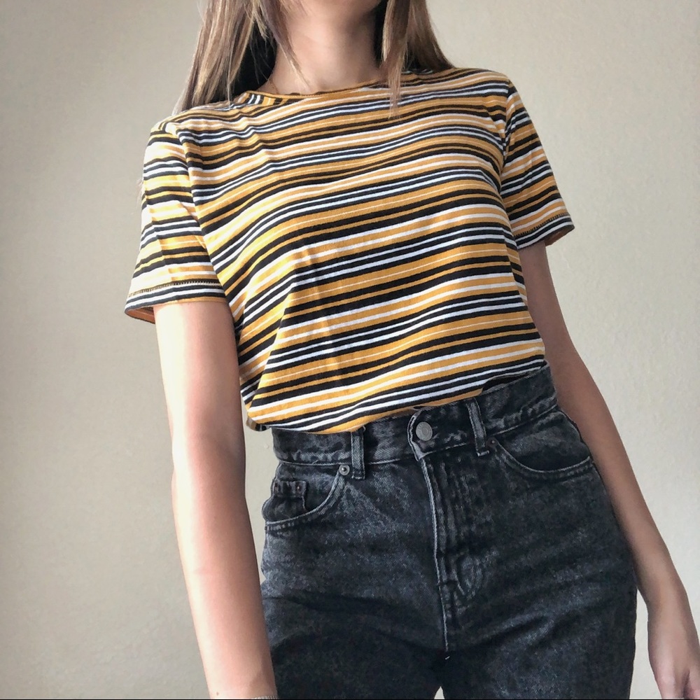 Zara “Bee-autiful” Striped Tee